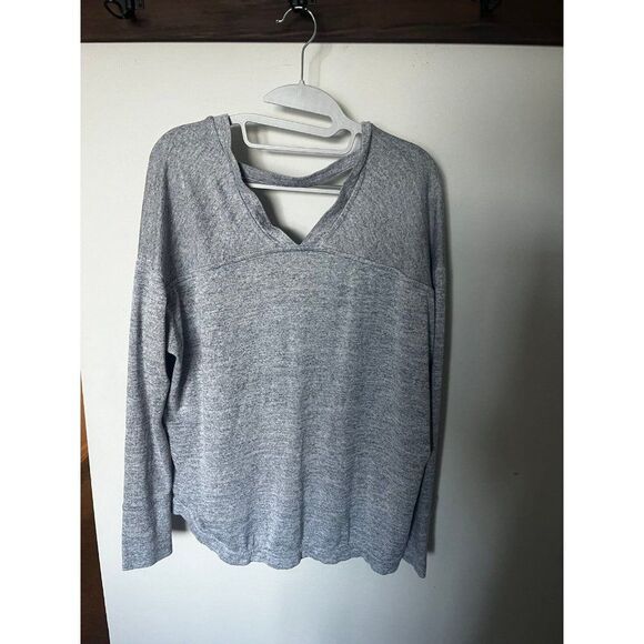 Athleta size XS extra small pose gray cardigan sweater open back detail - Picture 5 of 5